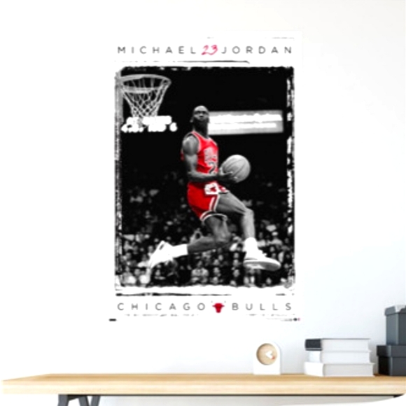 New! Michael Jordan Chicago Bulls - Dunk XL Poster! - Picture 3 of 3